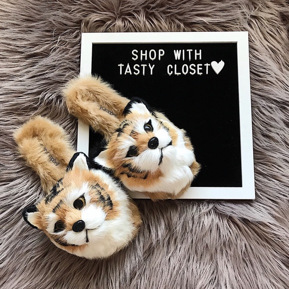 Jeffrey Campbell Shoes - Jeffrey campbell soft faux fur animal slippers